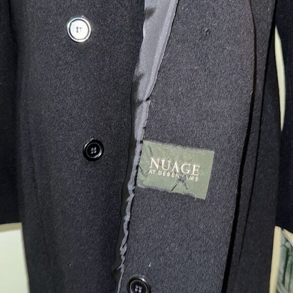 NWT Nuage at Debenhams black long coat size 16 - Picture 2 of 13